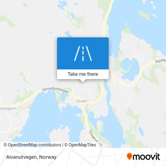 Alvanutvegen map