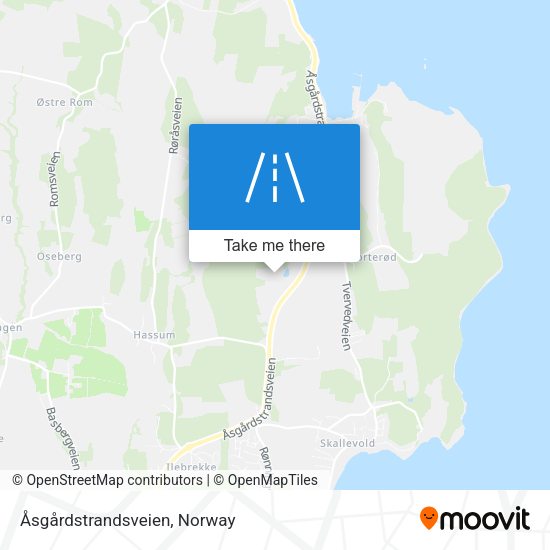 Åsgårdstrandsveien map