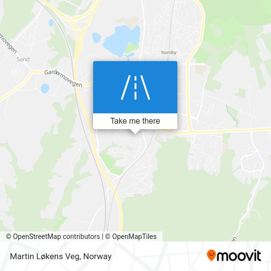 Martin Løkens Veg map