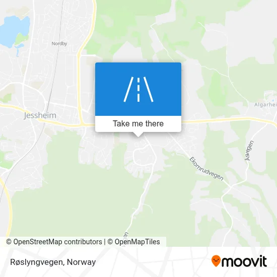 Røslyngvegen map