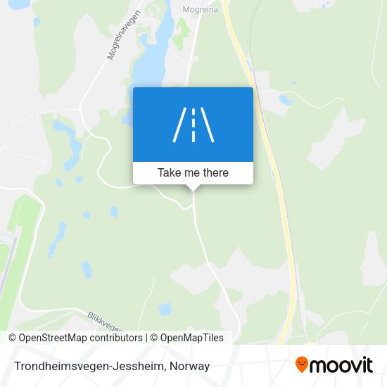 Trondheimsvegen-Jessheim map