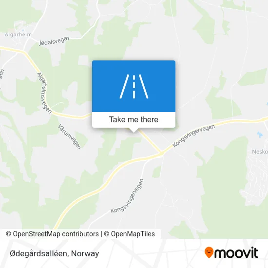 Ødegårdsalléen map