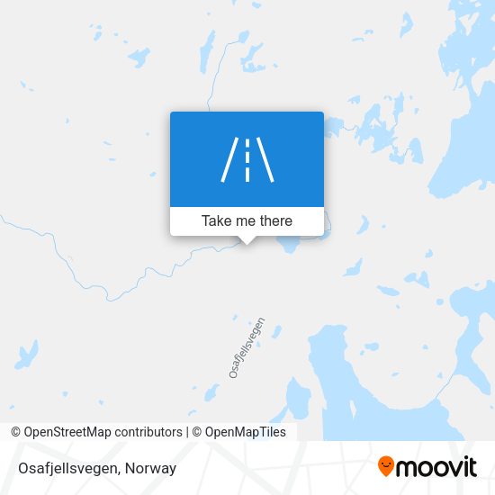 Osafjellsvegen map