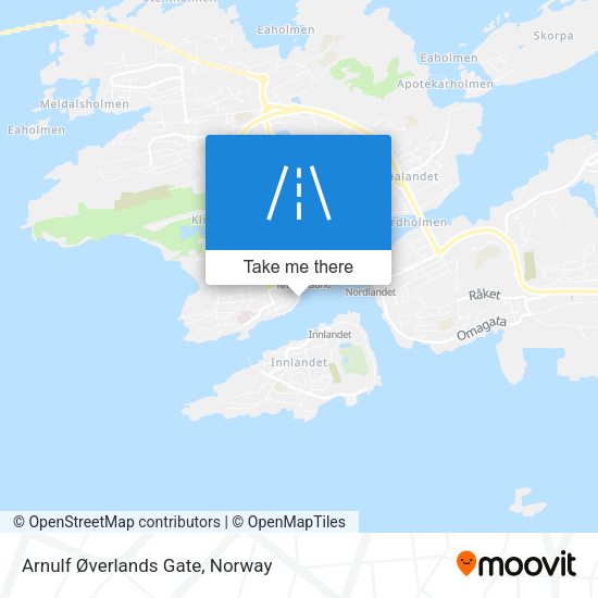 Arnulf Øverlands Gate map