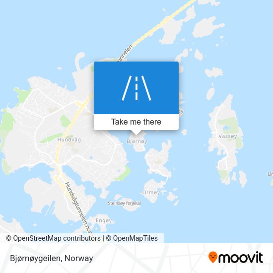 Bjørnøygeilen map