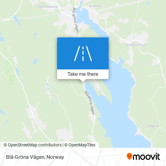 Blå-Gröna Vägen map