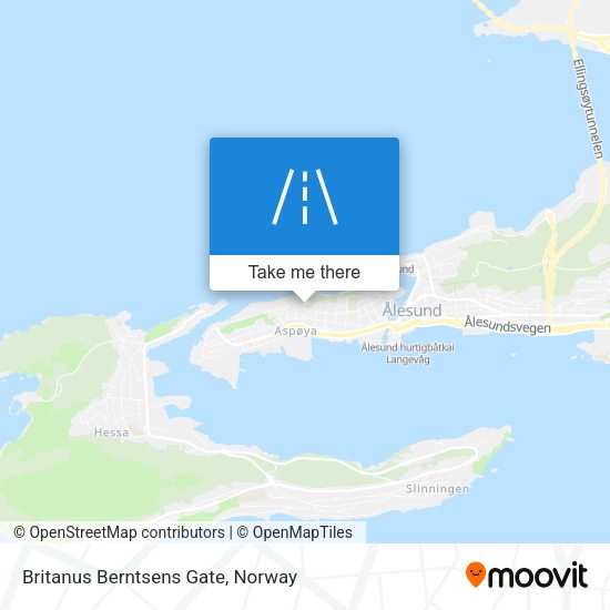 Britanus Berntsens Gate map