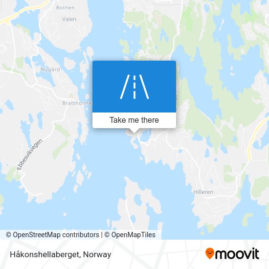 Håkonshellaberget map