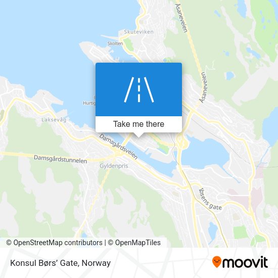 Konsul Børs’ Gate map