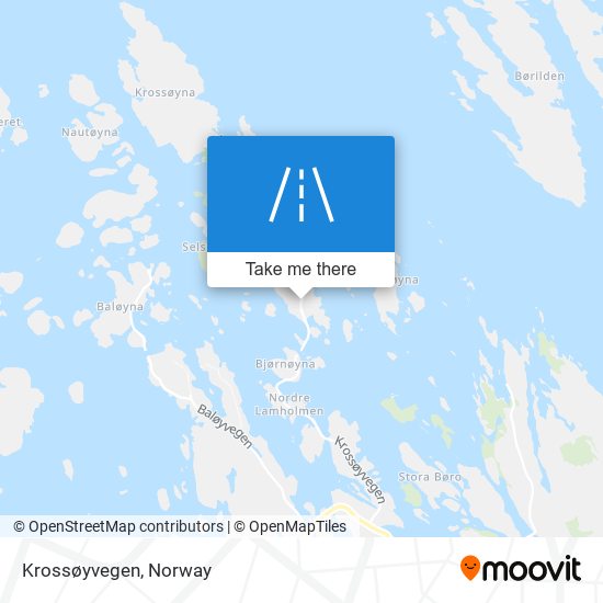 Krossøyvegen map