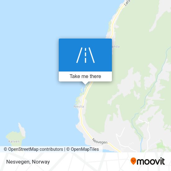 Nesvegen map