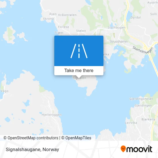 Signalshaugane map