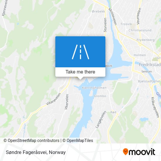 Søndre Fageråsvei map