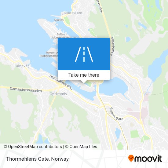 Thormøhlens Gate map