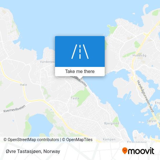 Øvre Tastasjøen map