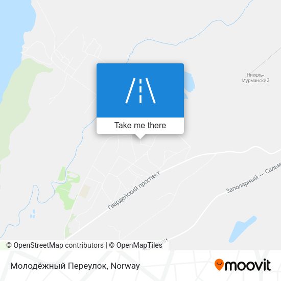 Молодёжный Переулок map