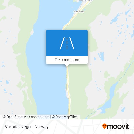 Vaksdalsvegen map