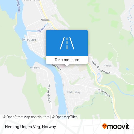 Heming Unges Veg map