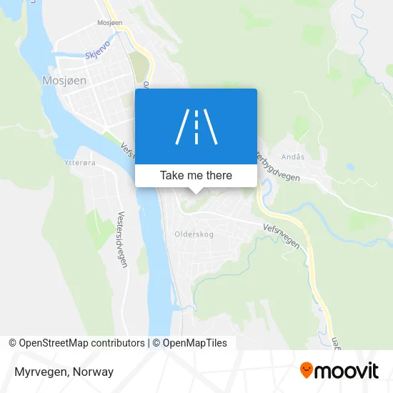 Myrvegen map