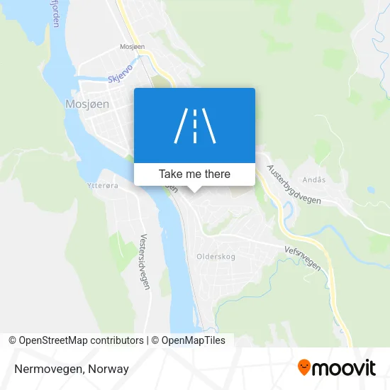 Nermovegen map