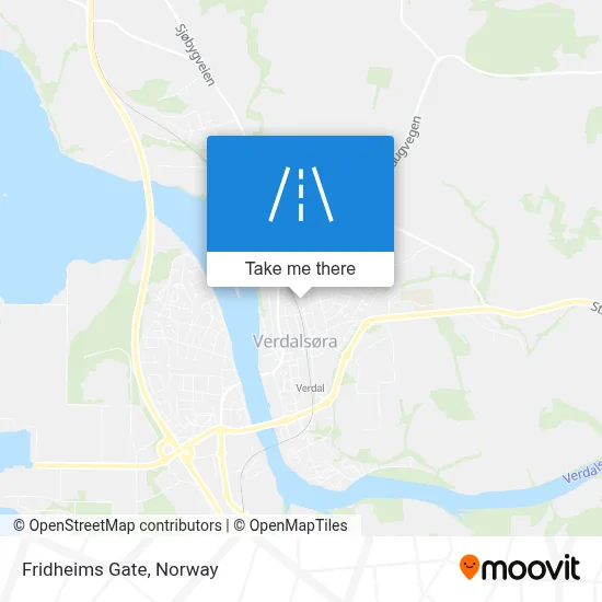 Fridheims Gate map