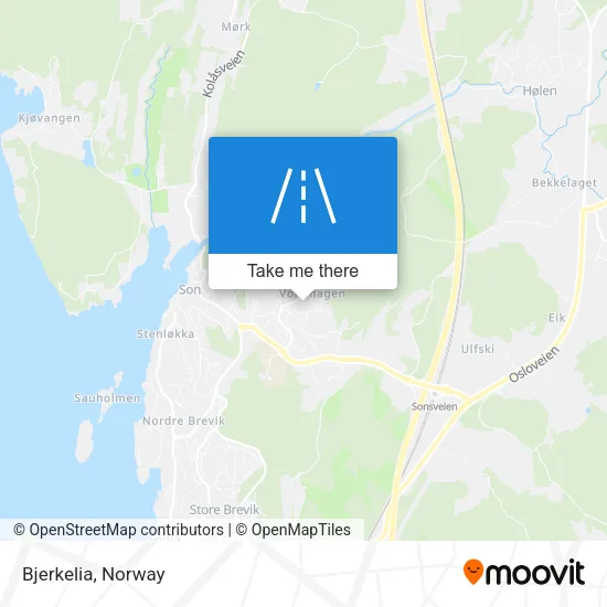Bjerkelia map
