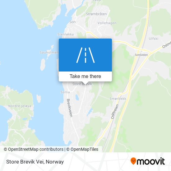 Store Brevik Vei map