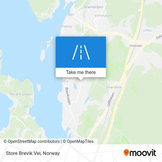 Store Brevik Vei map