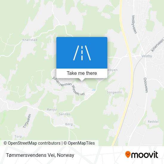 Tømmersvendens Vei map