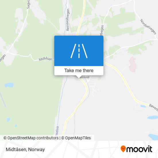 Midtåsen map