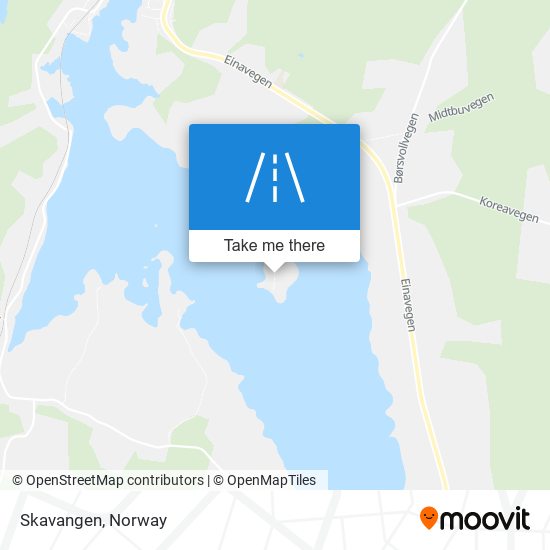 Skavangen map