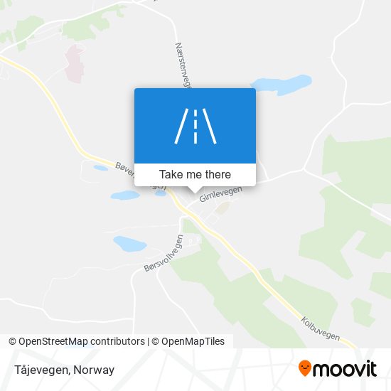 Tåjevegen map