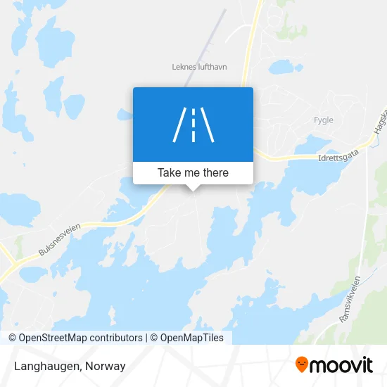 Langhaugen map