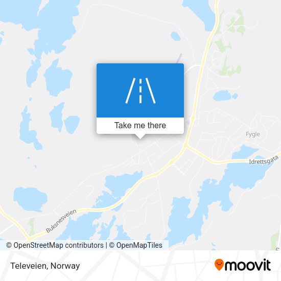 Televeien map