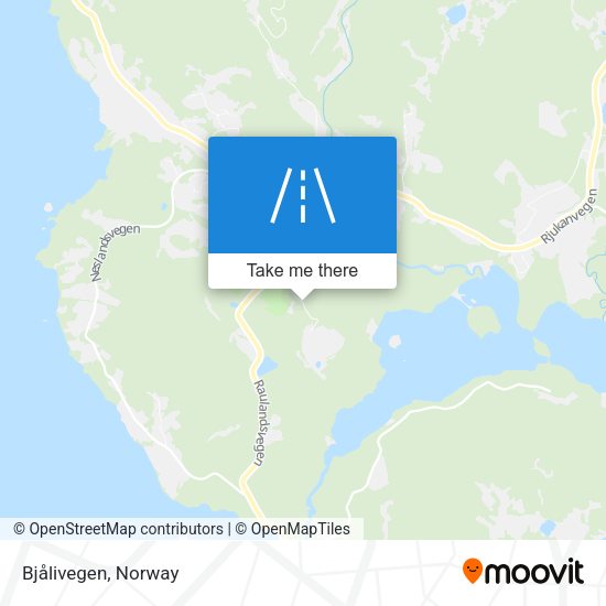 Bjålivegen map