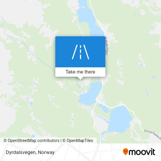 Dyrdalsvegen map