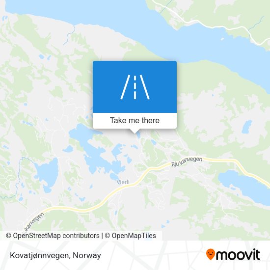 Kovatjønnvegen map