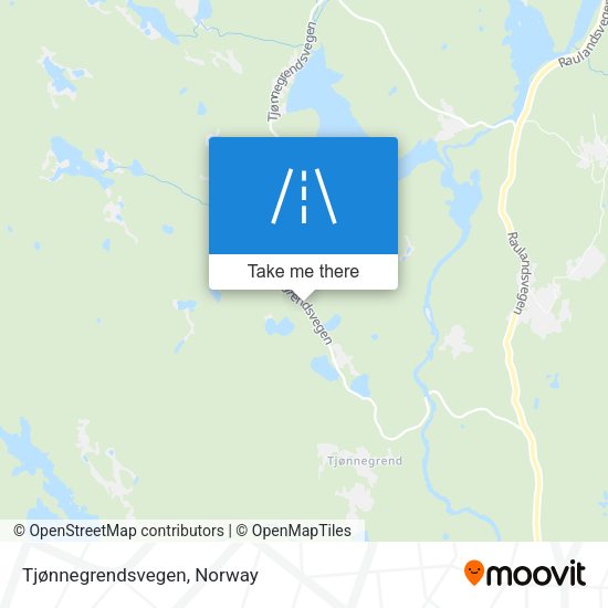 Tjønnegrendsvegen map