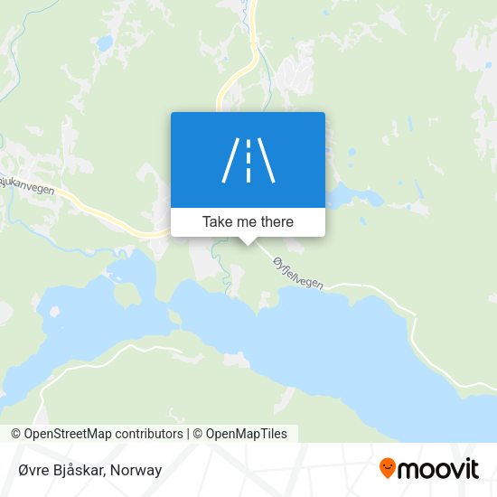 Øvre Bjåskar map