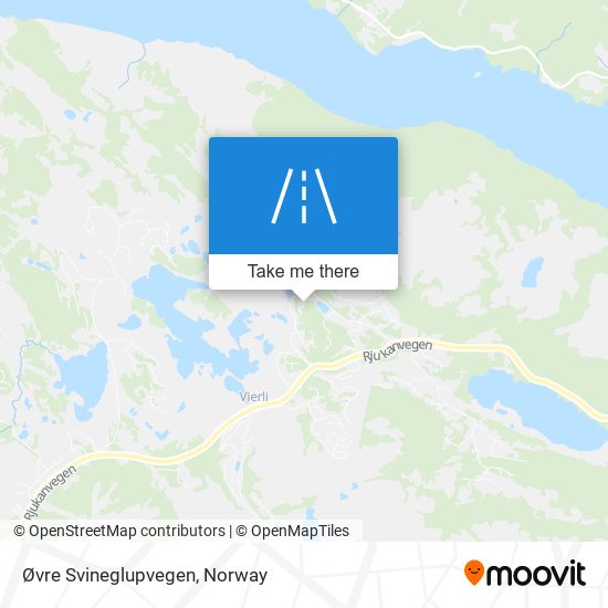 Øvre Svineglupvegen map