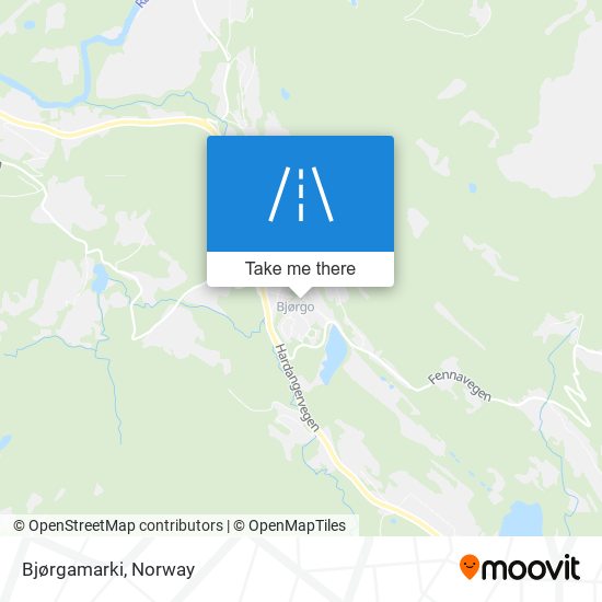 Bjørgamarki map