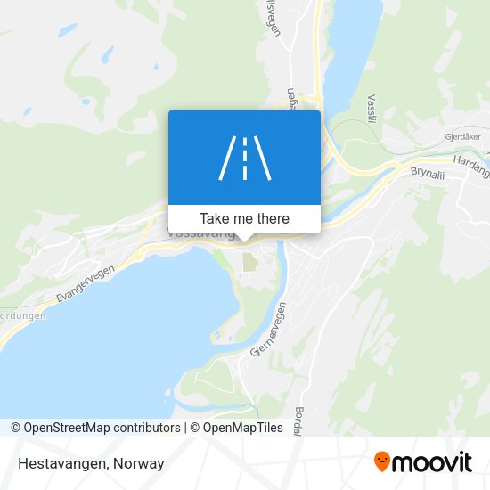 Hestavangen map