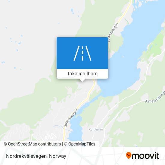 Nordrekvålsvegen map