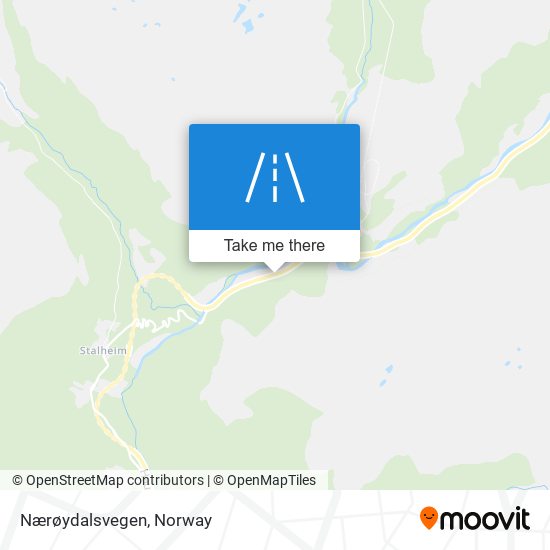 Nærøydalsvegen map