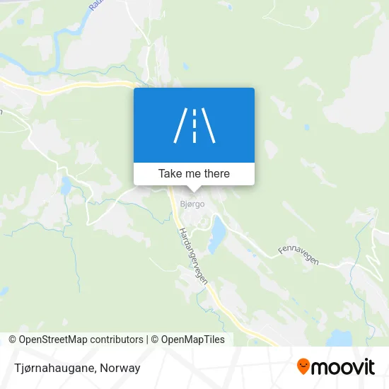 Tjørnahaugane map