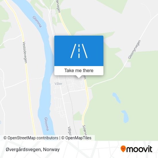 Øvergårdsvegen map