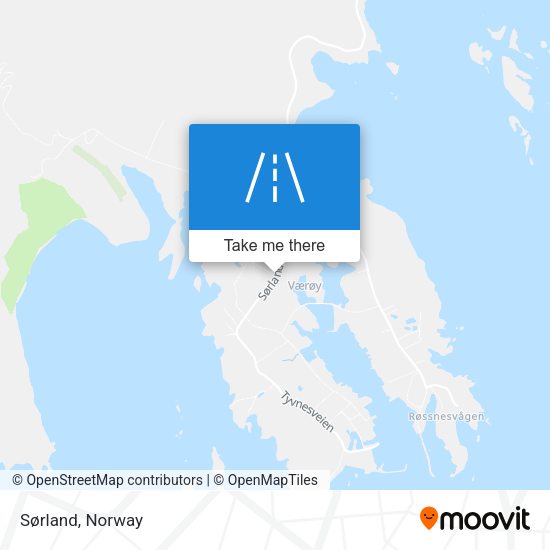 Sørland map