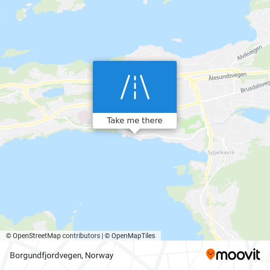 Borgundfjordvegen map