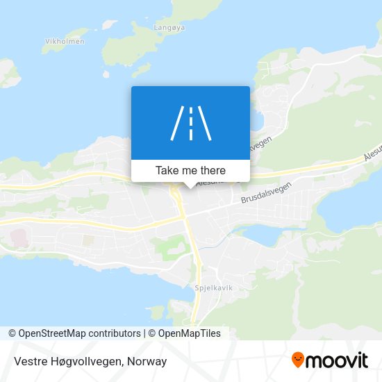 Vestre Høgvollvegen map