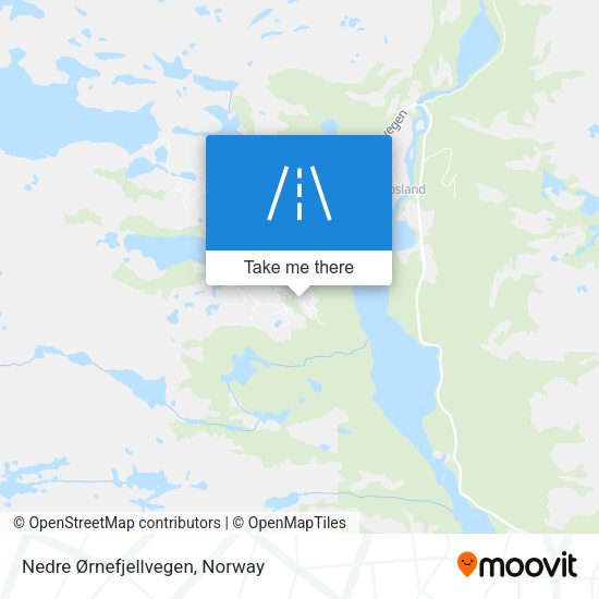 Nedre Ørnefjellvegen map